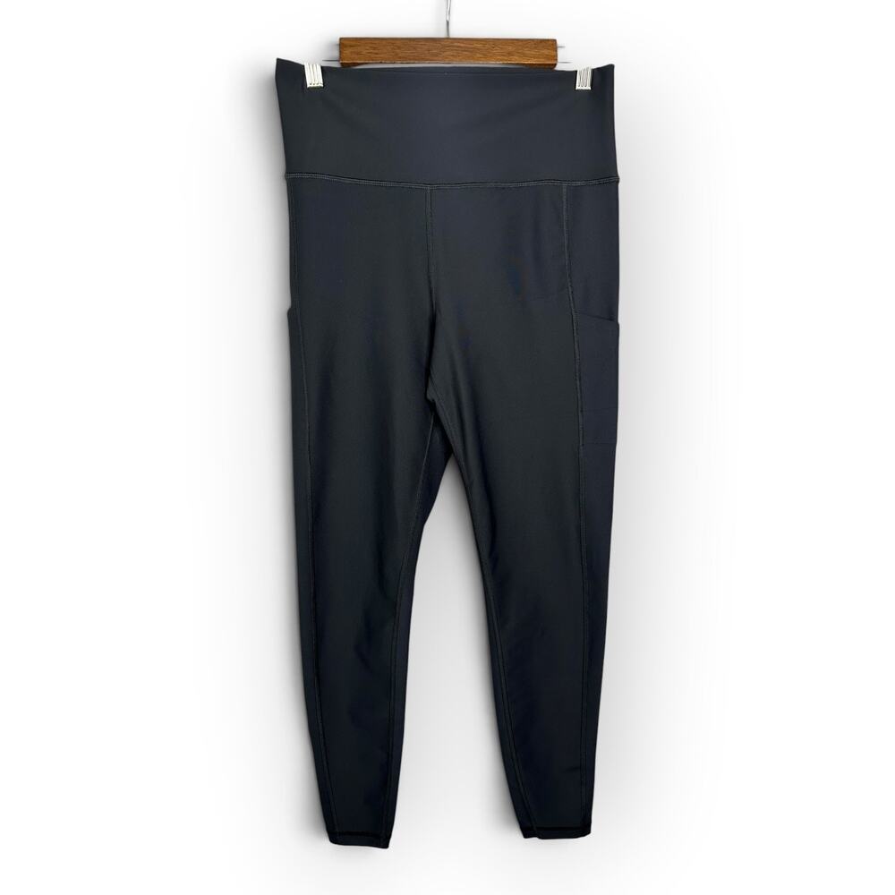 Thirdlove Womens Black High Waist Leggings Side Pocket Versatile Active Large